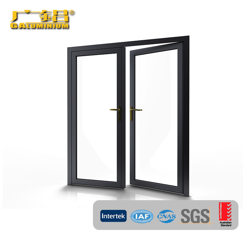 Rumah Tangga Powder Coating Aluminium Swing Casement Door