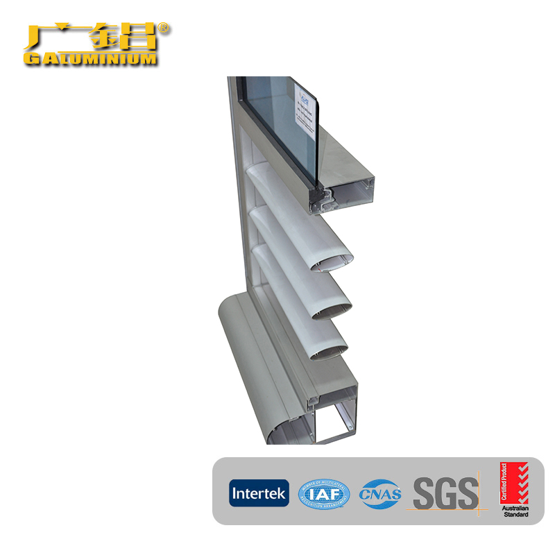 Profil aluminium jendela Louver